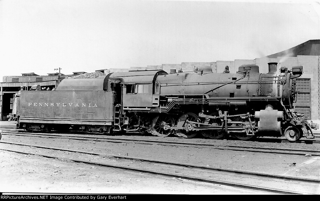 PRR 2-8-0 #9908 - Pennsylvania RR